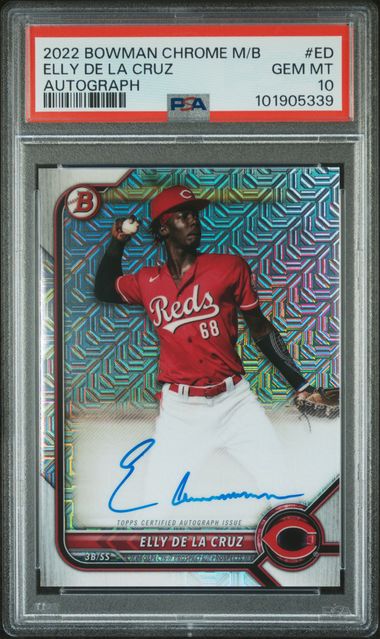 2022 Bowman Chrome Elly de la Cruz Autograph #ED Mojo