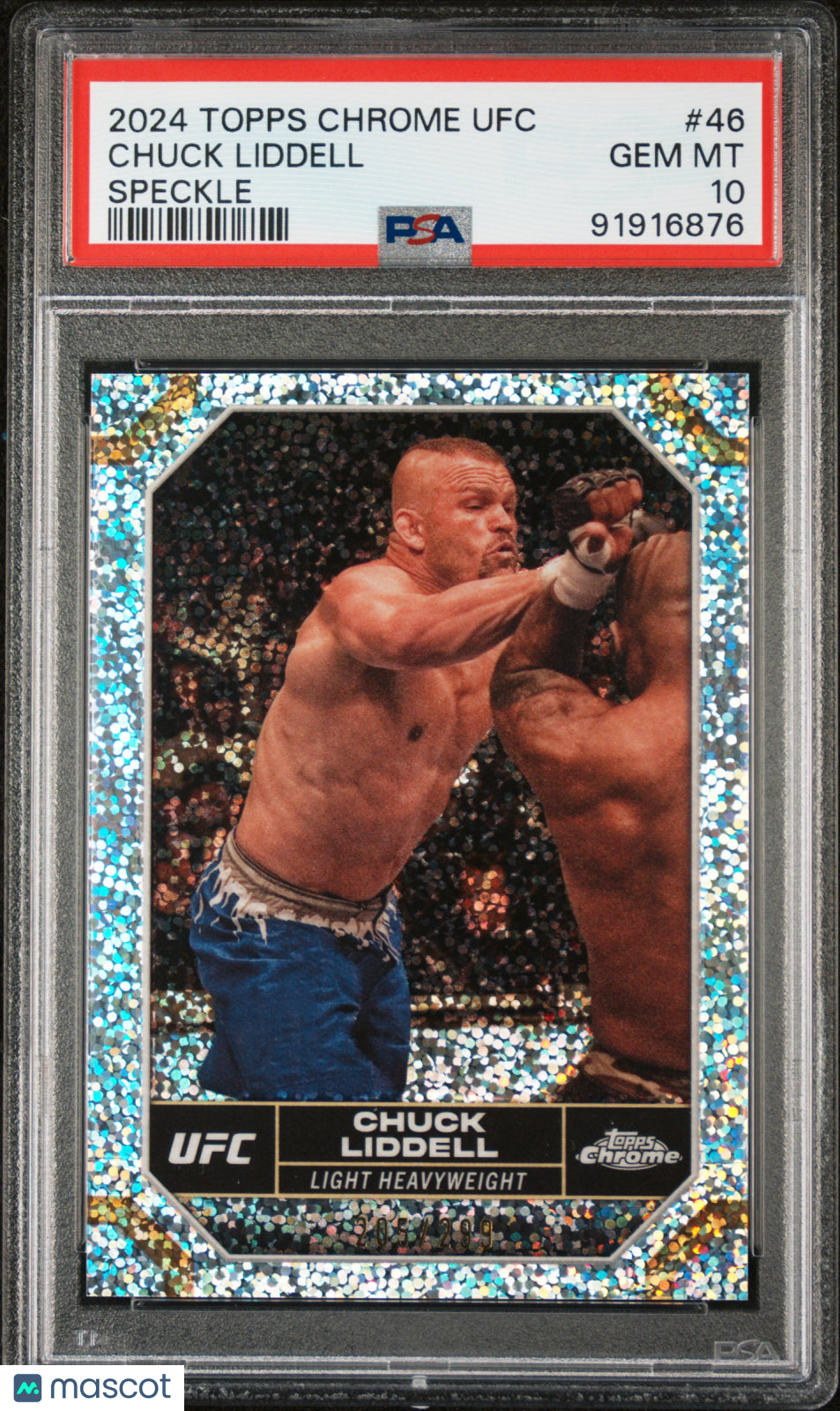 2024 Topps Chrome UFC Chuck Liddell Speckle #46 PSA 10