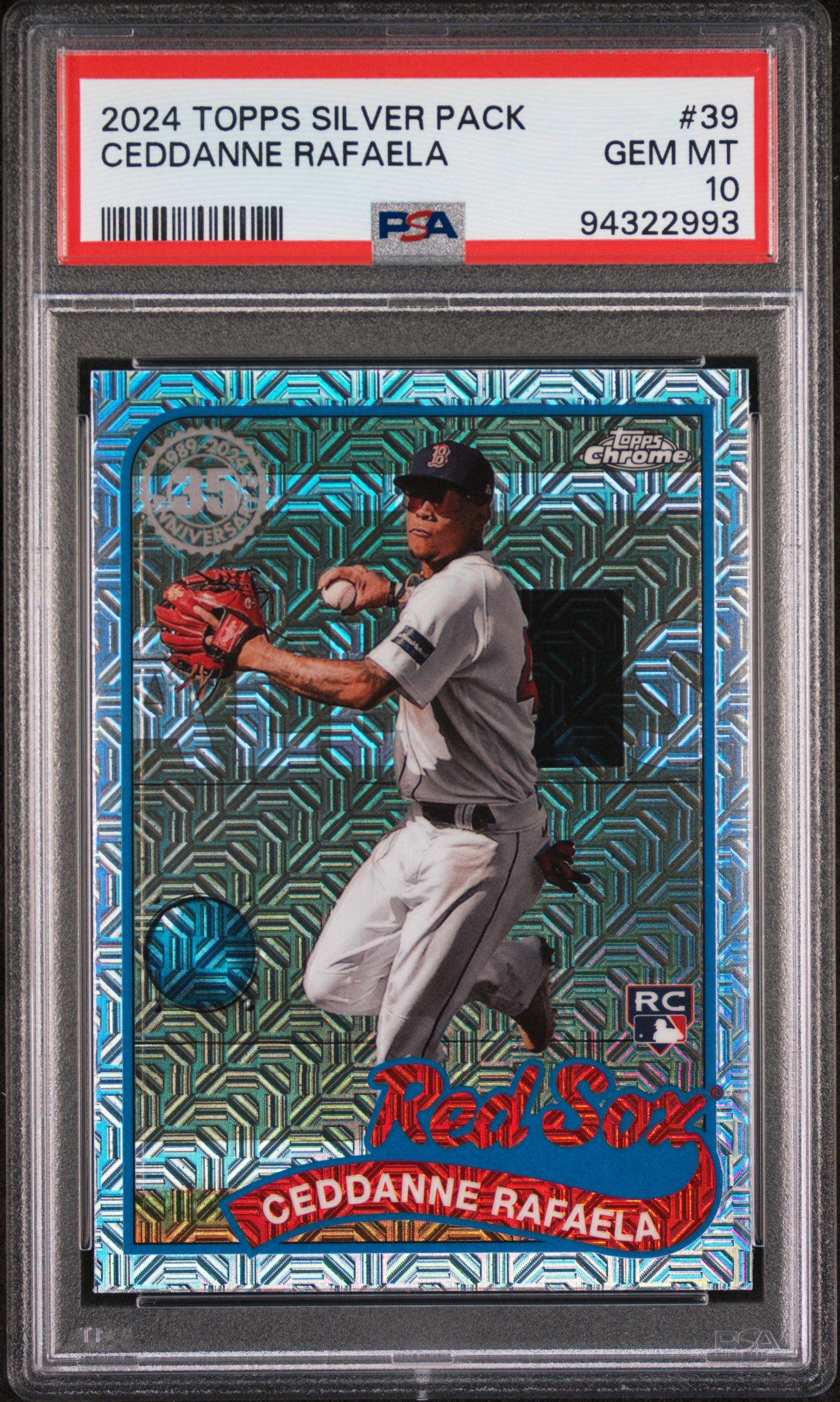 2024 Topps Silver Pack Ceddanne Rafaela #39 PSA 10