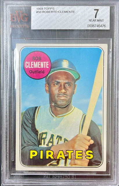 1969 Topps Roberto Clemente #50 BGS 7