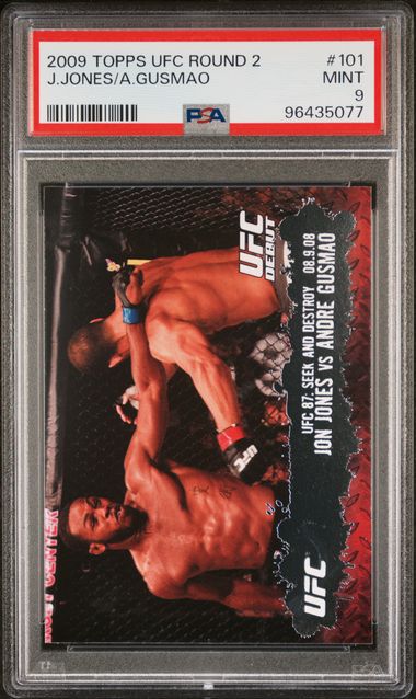 2009 Topps UFC Round 2 Jon Jones vs Gusmao #101 PSA 9