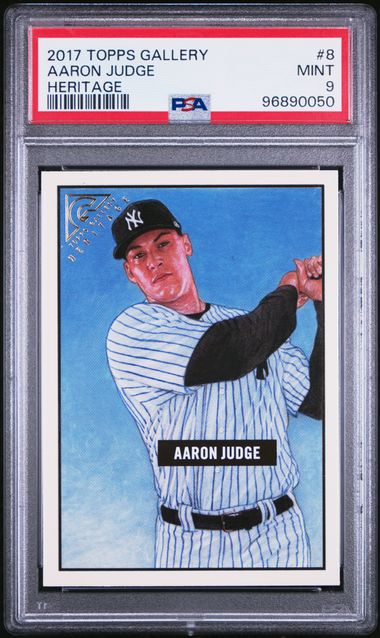 2017 Topps Gallery #8 Aaron Judge Heritage PSA 9