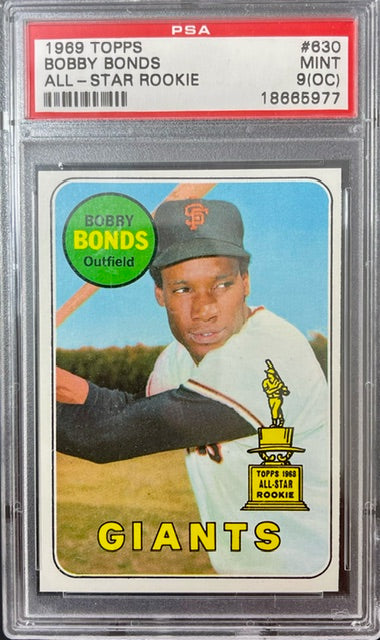 1969 Topps Bobby Bonds #630 Oc PSA 9