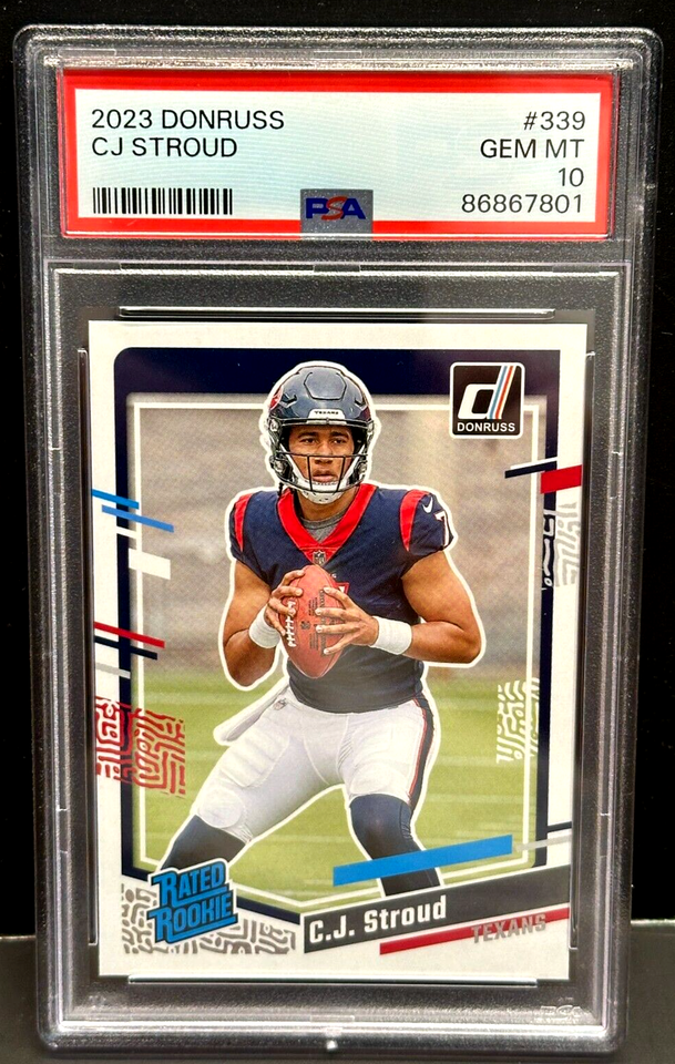 CJ Stroud 2023 Panini Donruss Rookie #339 PSA 10