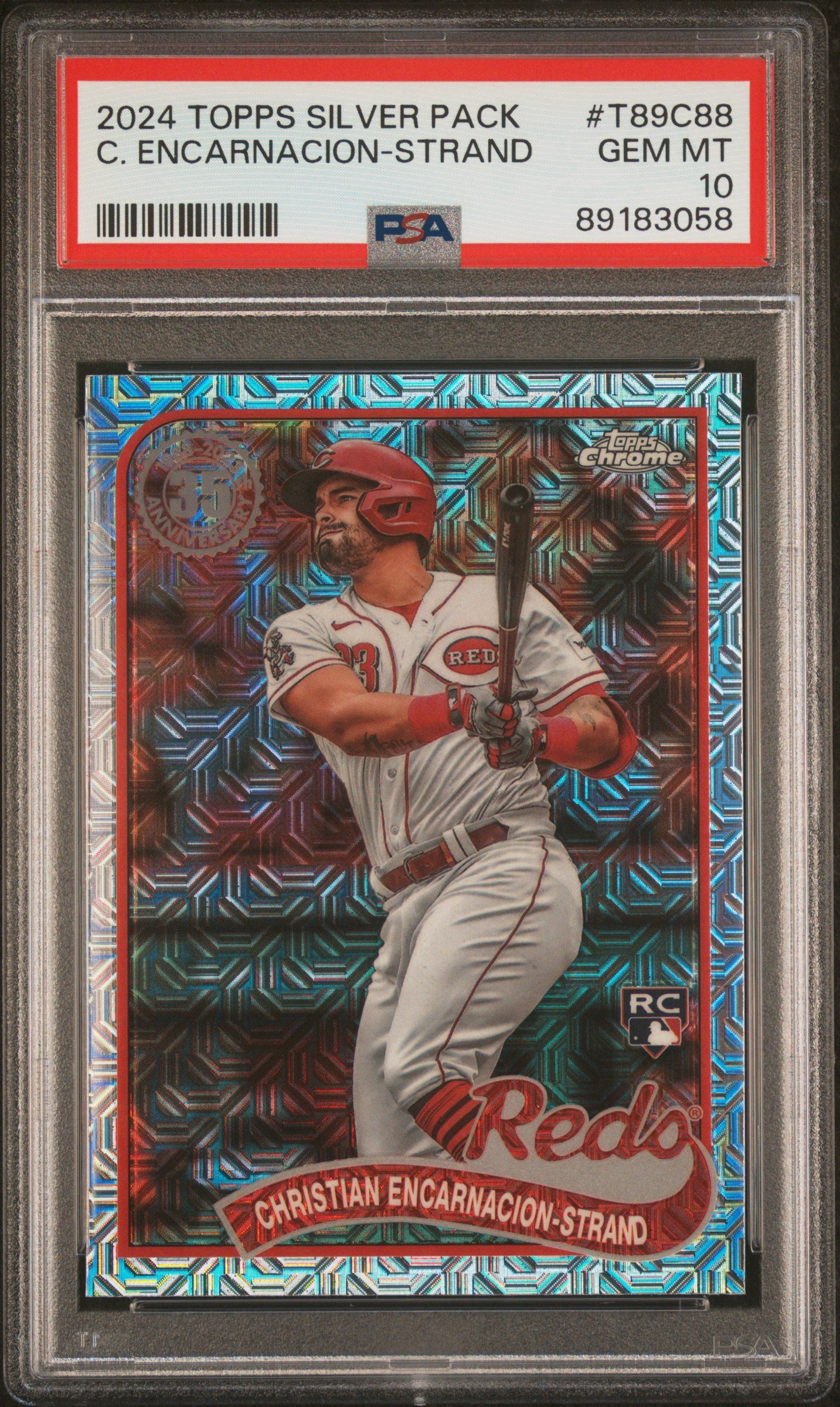2024 Topps Silver Pack C. Encarnacion-Strand 1989 Chrome Promo #T89C88 PSA 10