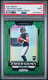 2024 Panini Caleb Williams Emergent Green Prizm #1 PSA 9