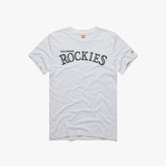 Colorado Rockies Jersey Logo '17 T-shirt - Ash / S