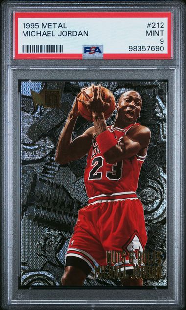 1995 Metal Michael Jordan Nuts & Bolts PSA 9