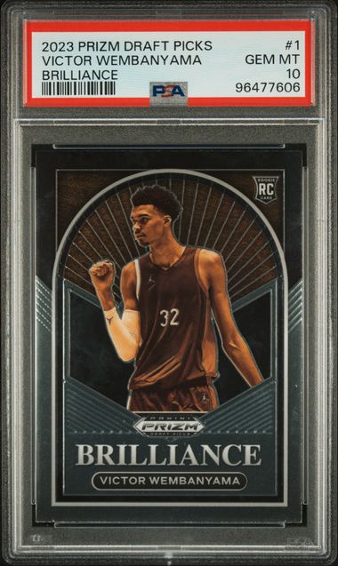 2023 Prizm Draft Picks Victor Wembanyama Brilliance #1 PSA 10