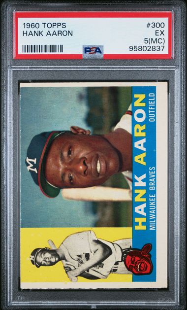 1960 Topps Hank Aaron #300 PSA 5 (MC)