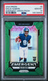 2024 Panini Malik Nabers Emergent Green Prizm #6 PSA 10 (C)