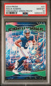 2024 Panini Prizm Malik Nabers Fireworks Green Prizm #21 PSA 10