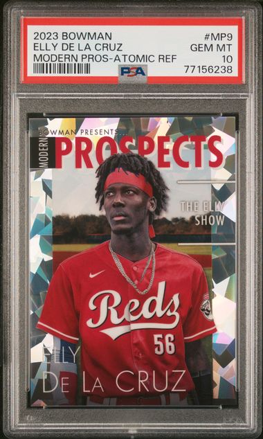 2023 Bowman Elly de la Cruz Modern Prospects /150 Atomic Refractor PSA 10