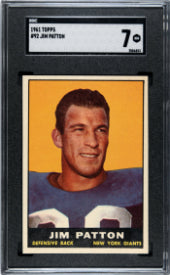 1961 Topps #92 Jim Patton SGC 7