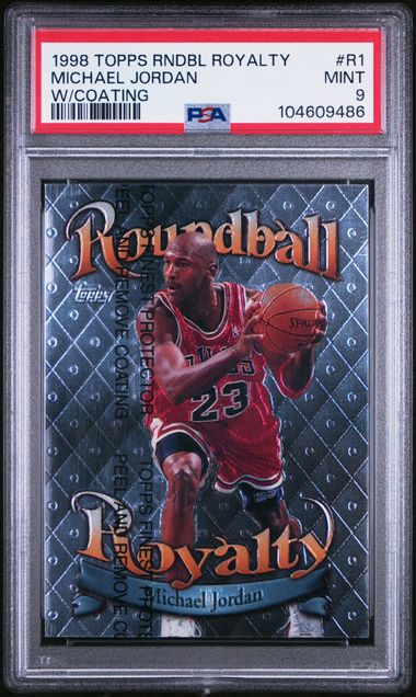 1998 Topps Michael Jordan Roundball Royalty Coating #R1 PSA 9