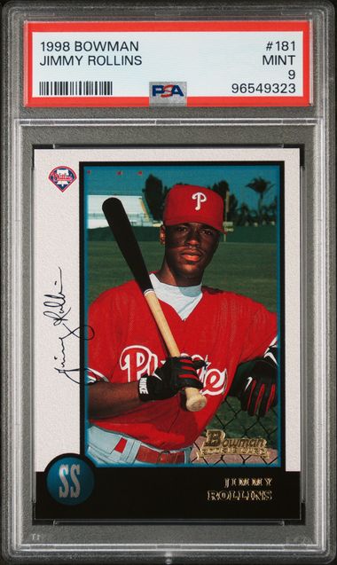 1998 Bowman Jimmy Rollins #181 PSA 9