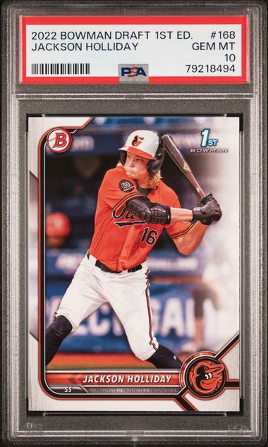 2022 Bowman Draft Jackson Holliday #168 PSA 10