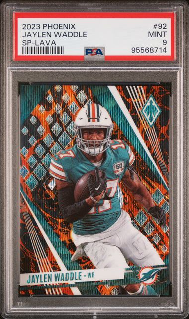 2023 Phoenix Jaylen Waddle SP Lava #92 PSA 9