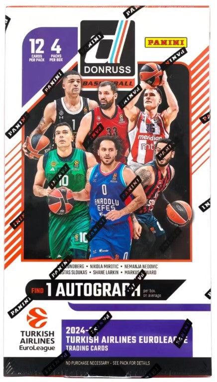 2024-25 Turkish Airlines Donruss Euroleague Basketball Hobby Box