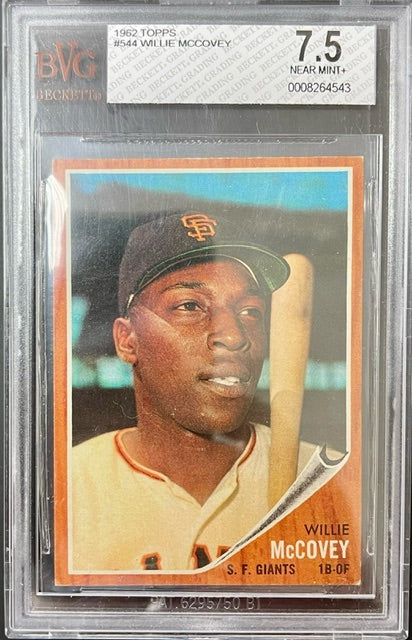 1962 Topps Willie McCovey #544 BGS 7.5
