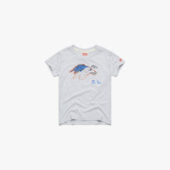 Youth Rookies Paint Denver Broncos by Bo Nix T-shirt - Ash / Y2