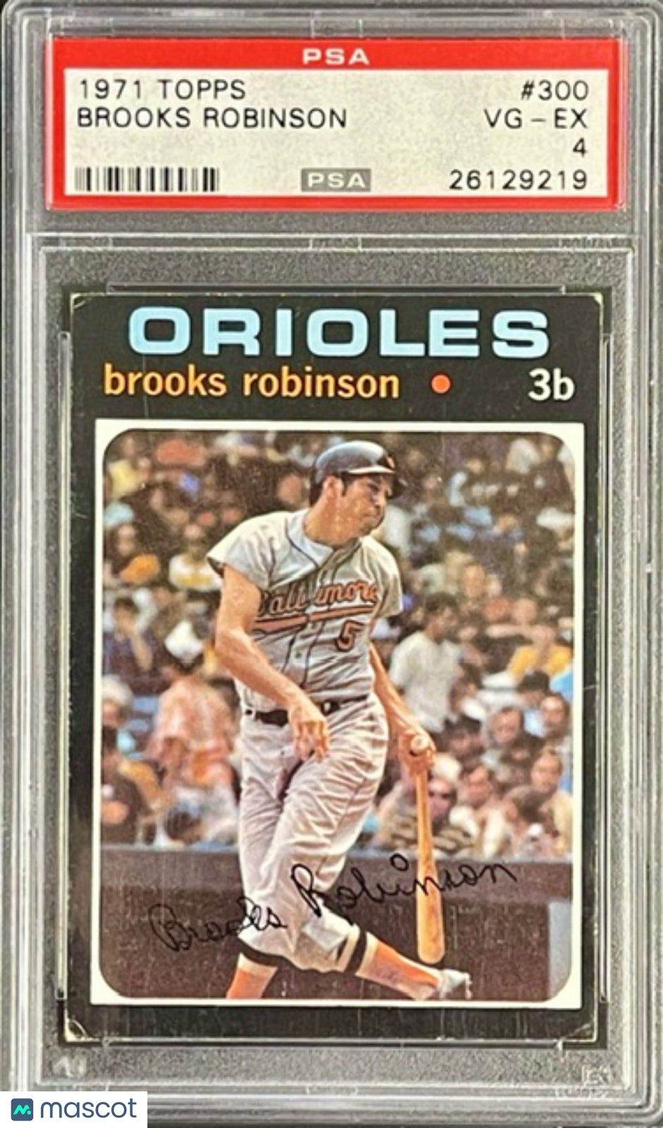 1971 Topps Brooks Robinson #300 PSA 4