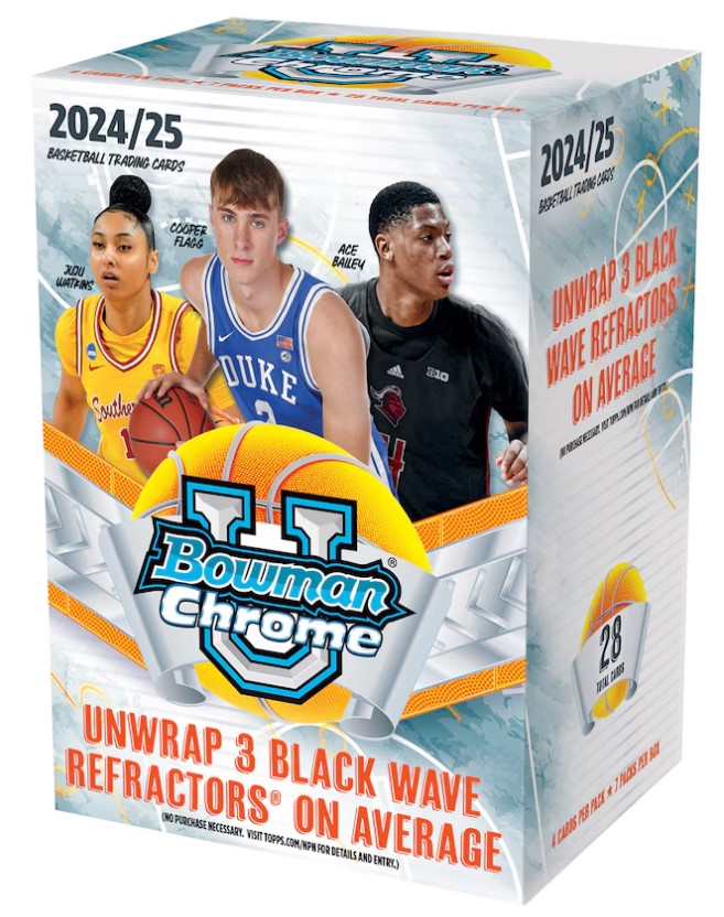 2024-25 Bowman University Chrome Basketball Blaster Box