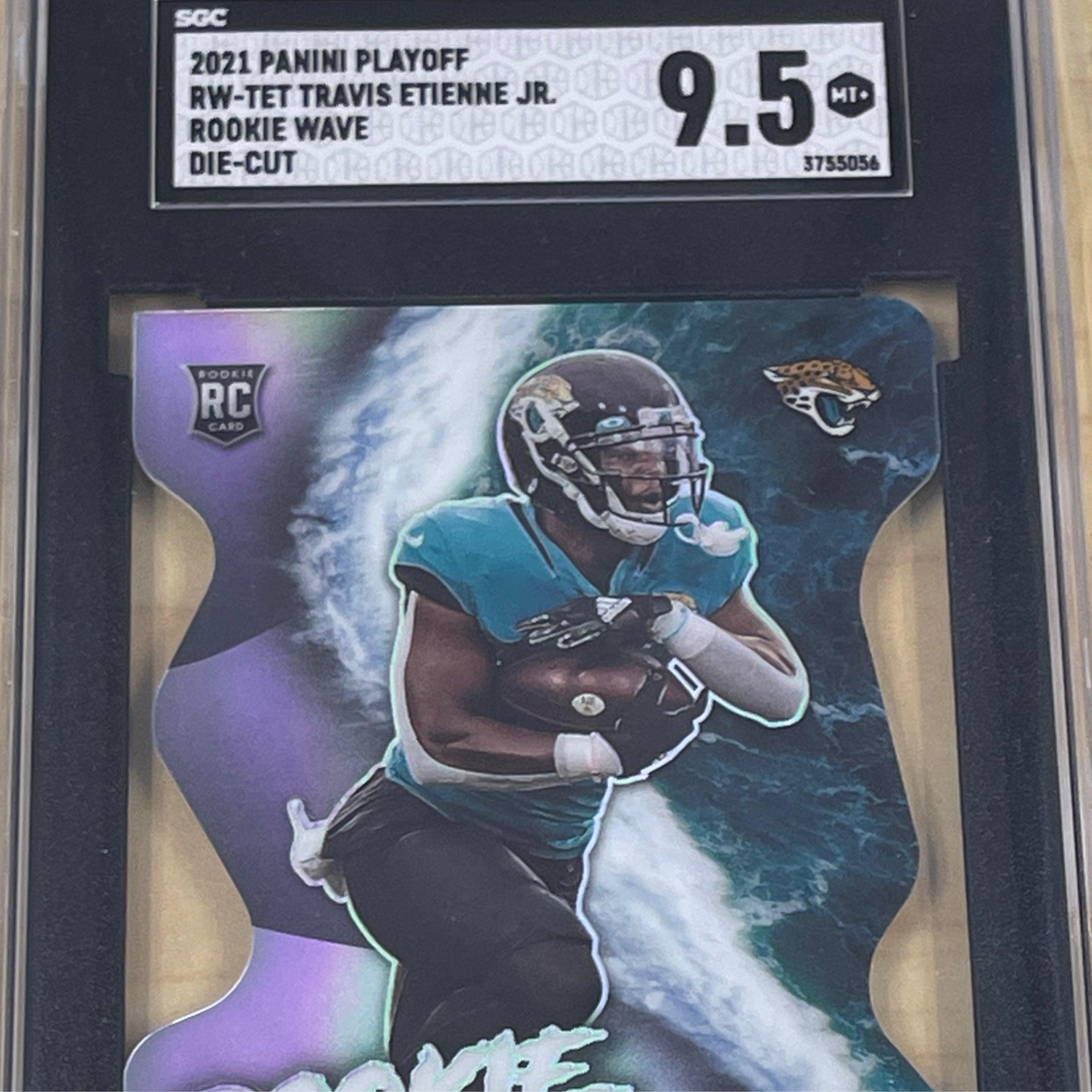 Travis Etienne 2021 Panini Playoff RW-TET	 Rookie Wave Die Cut		 SGC 9.5