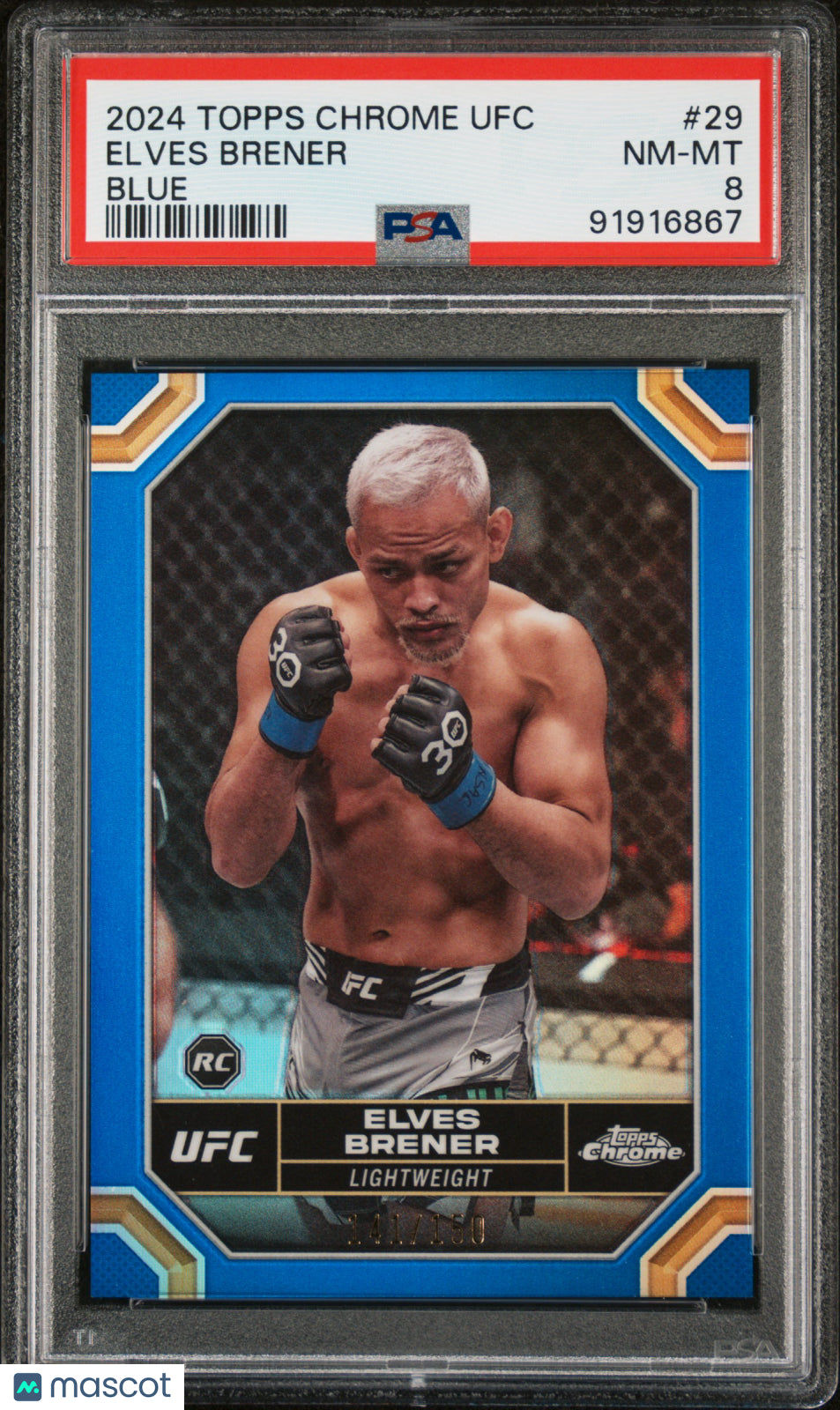 2024 Topps Chrome UFC Elves Brener #29 PSA 8