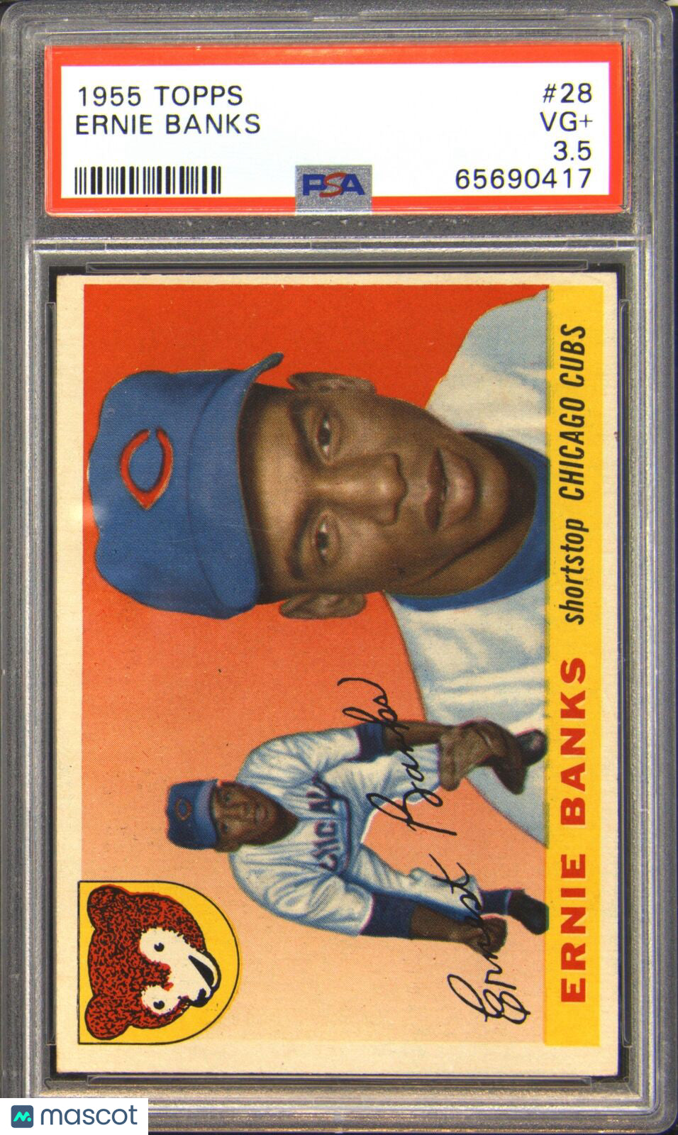 Topps Ernie Banks #28 3.5 PSA 3.5