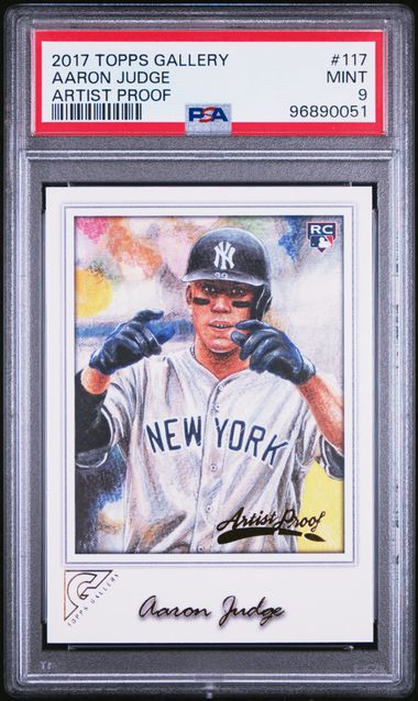 2017 Topps Gallery #117 Aaron Judge Artist Proof PSA 9