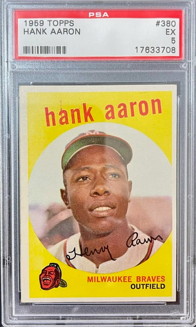 1959 Topps Hank Aaron #380 PSA 5