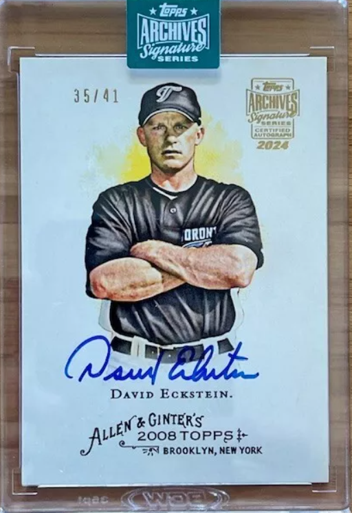 2024 Topps Archive David Eckstein Signature Series Auto /41 Allen & Ginter