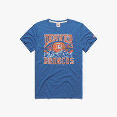 Denver Broncos Mountains T-shirt - Royal Blue / L