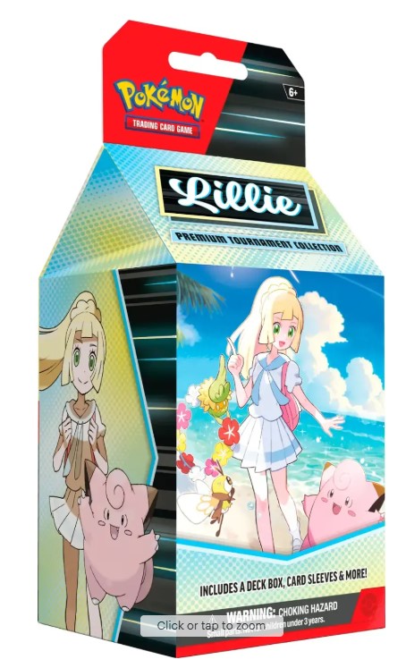 Pokemon Lillie Premium Tournament Collection Display Box