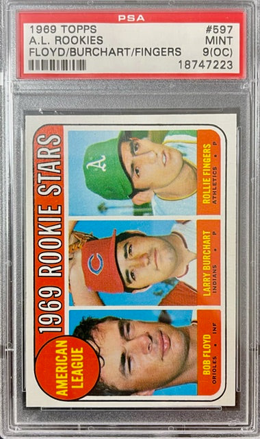 1969 Topps Rollie Fingers #597 Oc PSA 9