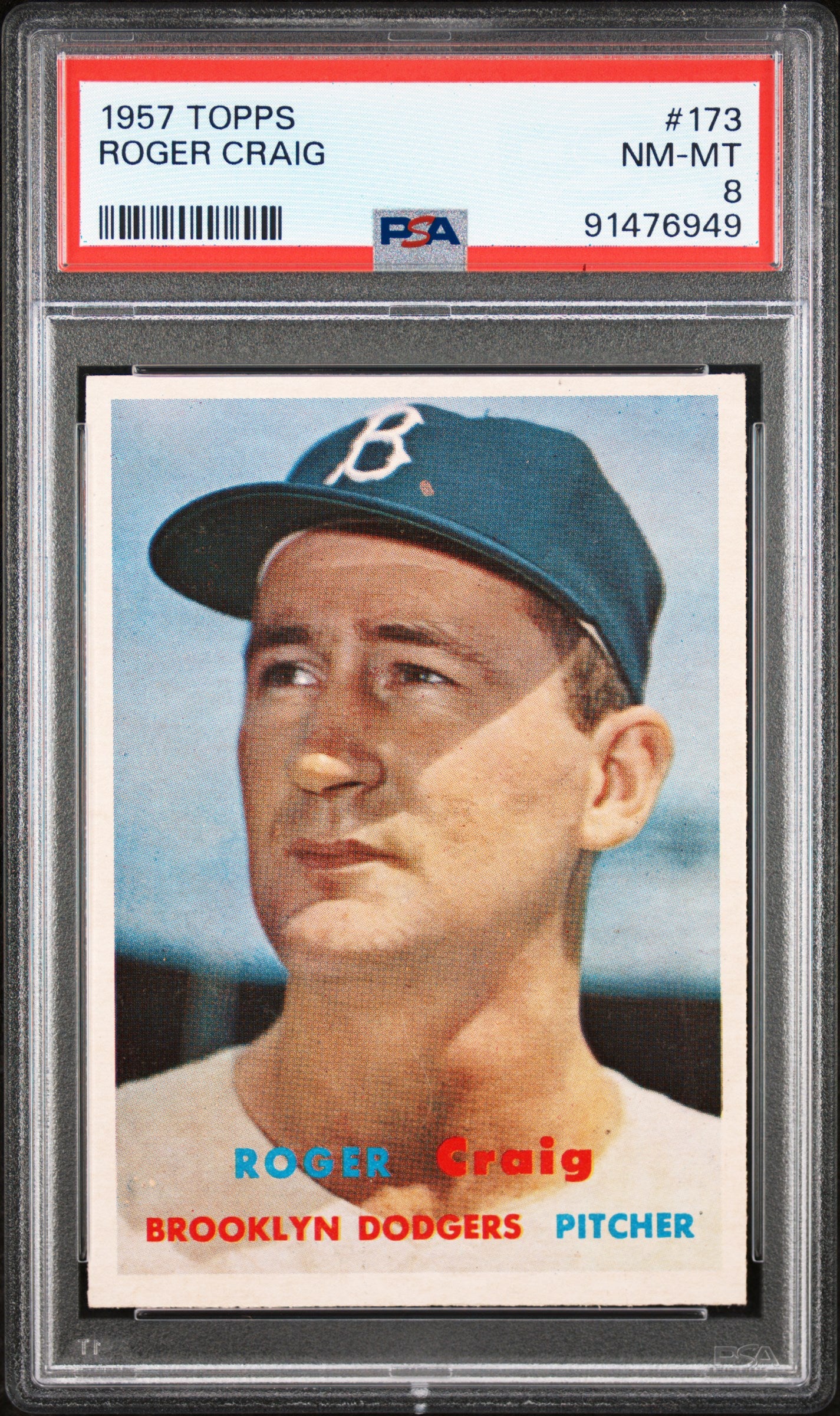 1957 Topps Roger Craig #173 PSA 8