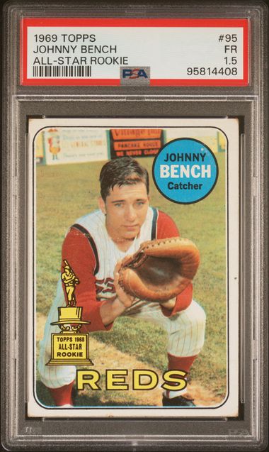 1969 Topps Johnny Bench All Star Rookie #95 PSA 1.5