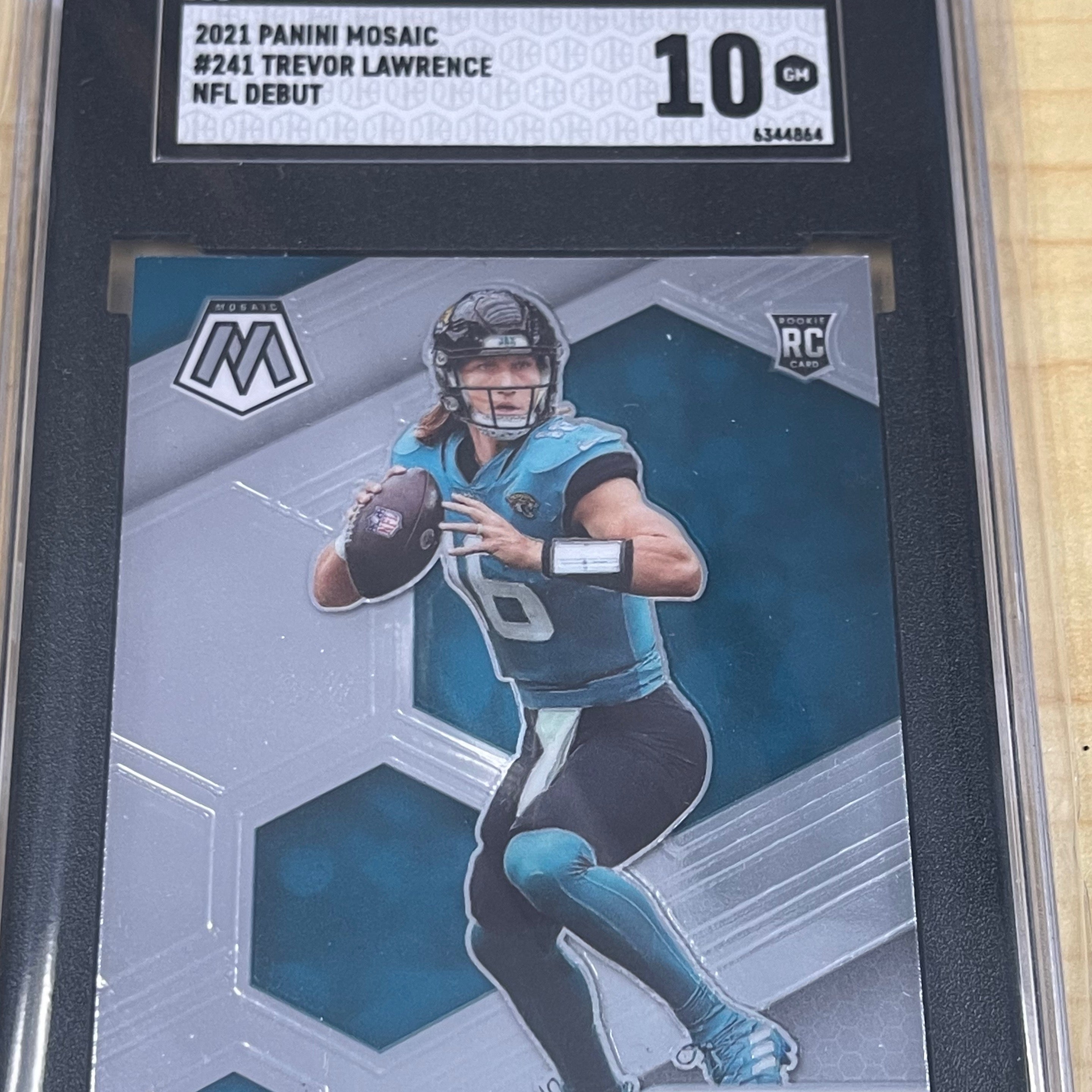 2021 Panini Mosaic Trevor Lawrence #241 NFL Debut SGC 10