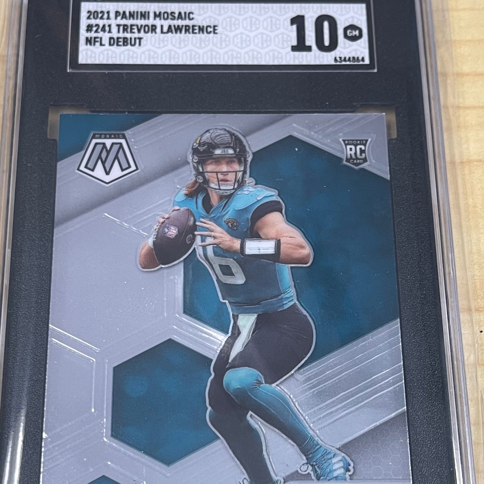 2021 Panini Mosaic Trevor Lawrence #241 NFL Debut SGC 10