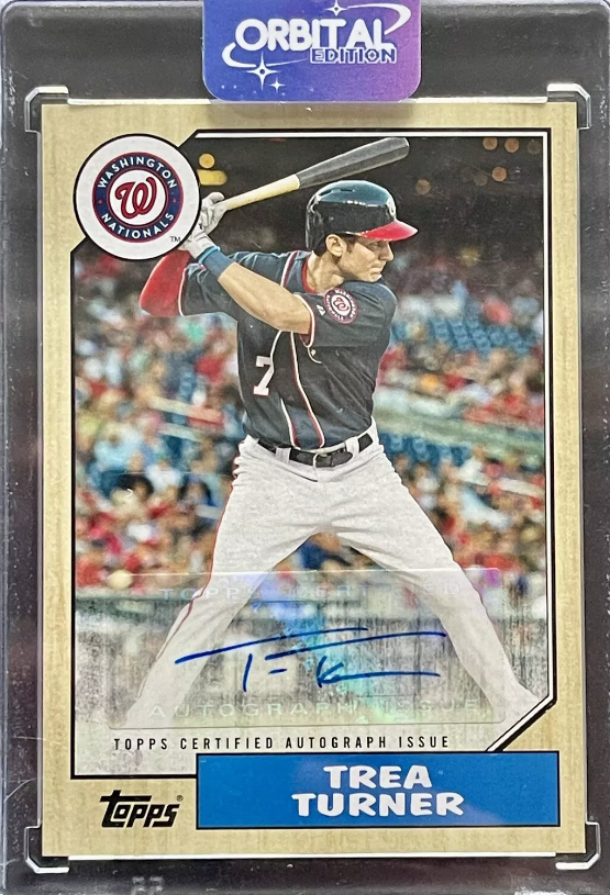 2017 Topps Trea Turner 1987 Topps Autograph #1987A-TT Nationals Auto