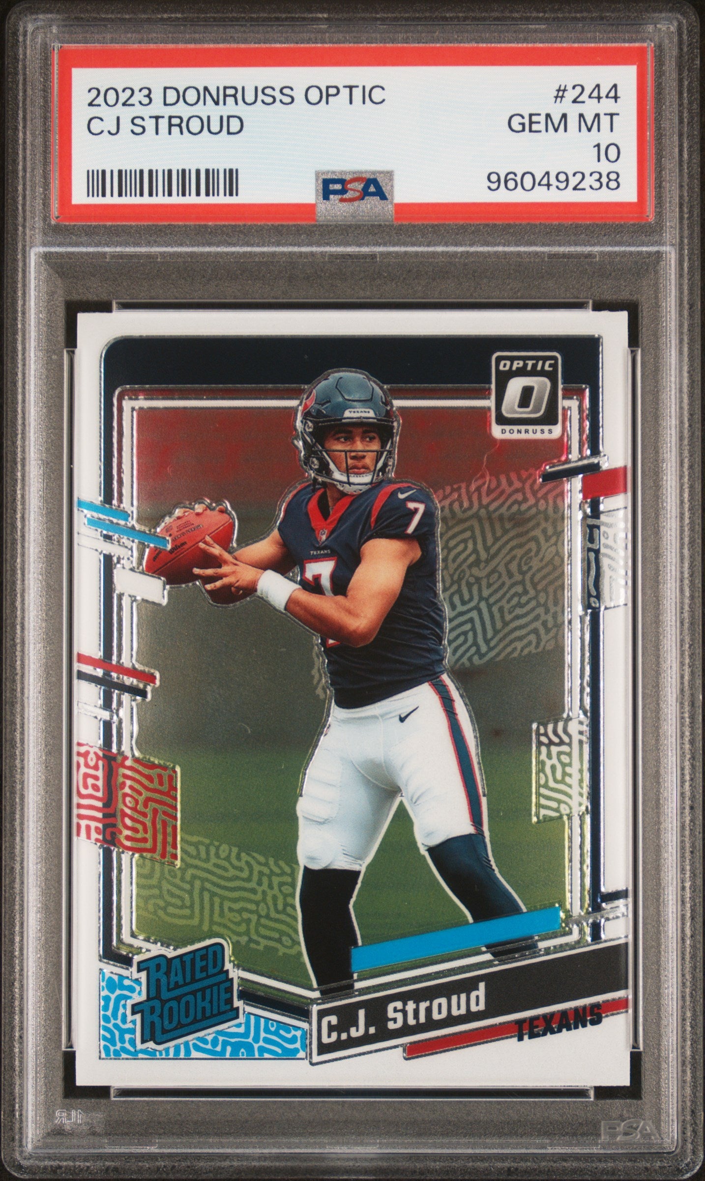 2023 Panini Donruss Optic 244 Cj Stroud PSA 10