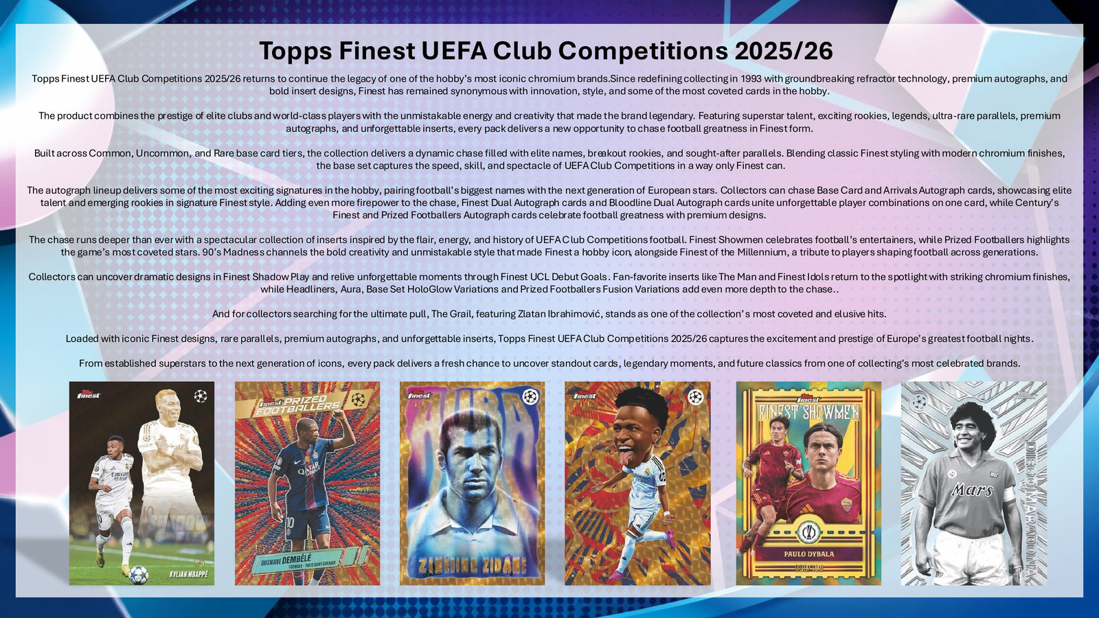 2025-26 Topps Finest UEFA Champions League UCC Hobby Box