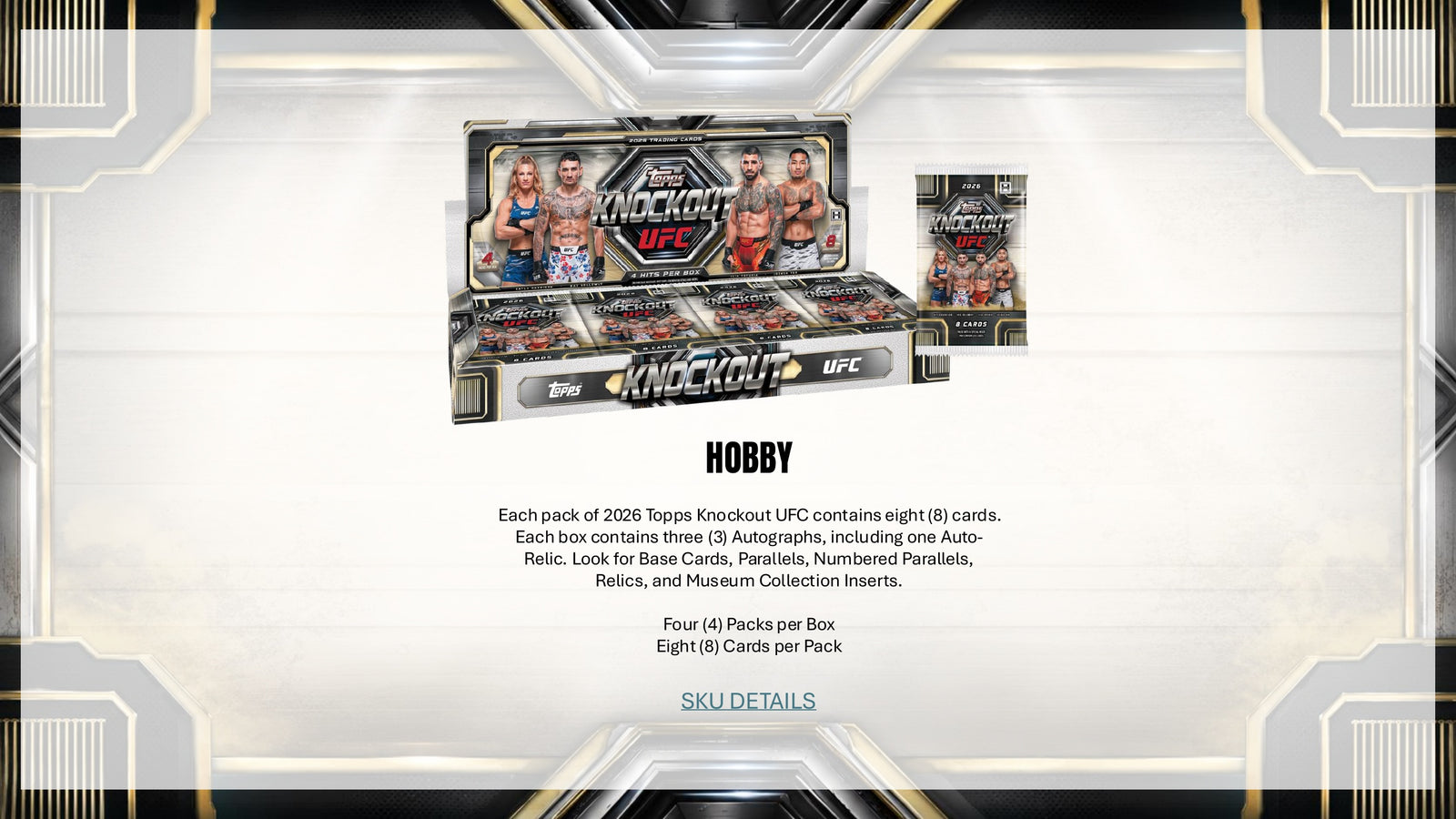 2026 Topps UFC Knockout Hobby Box