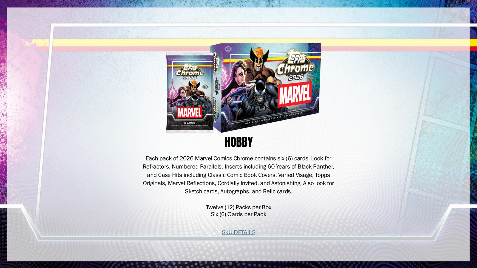 2026 Topps Chrome Marvel Comics Value Box