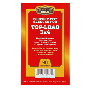Perfect Fit Sleeves for Top-Load 3x4, 75-140 Point