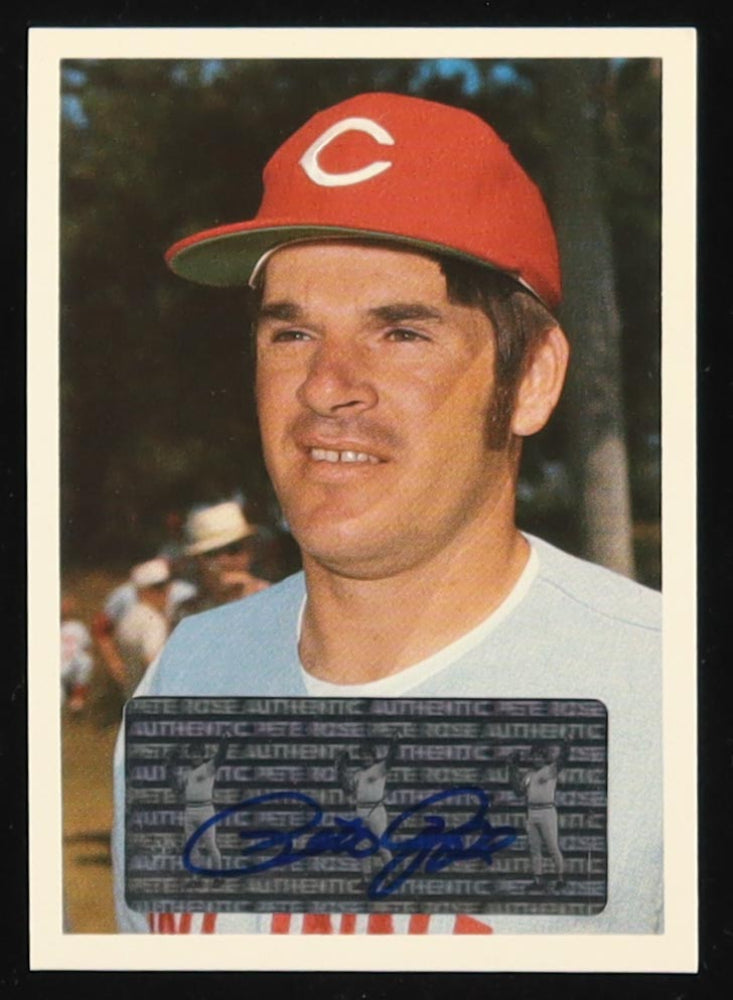 1985 Topps Pete Rose Signed Sticker (JSA Certified)