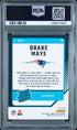 2024 Panini Donruss Optic 229 Drake Maye Purple Shock PSA 8