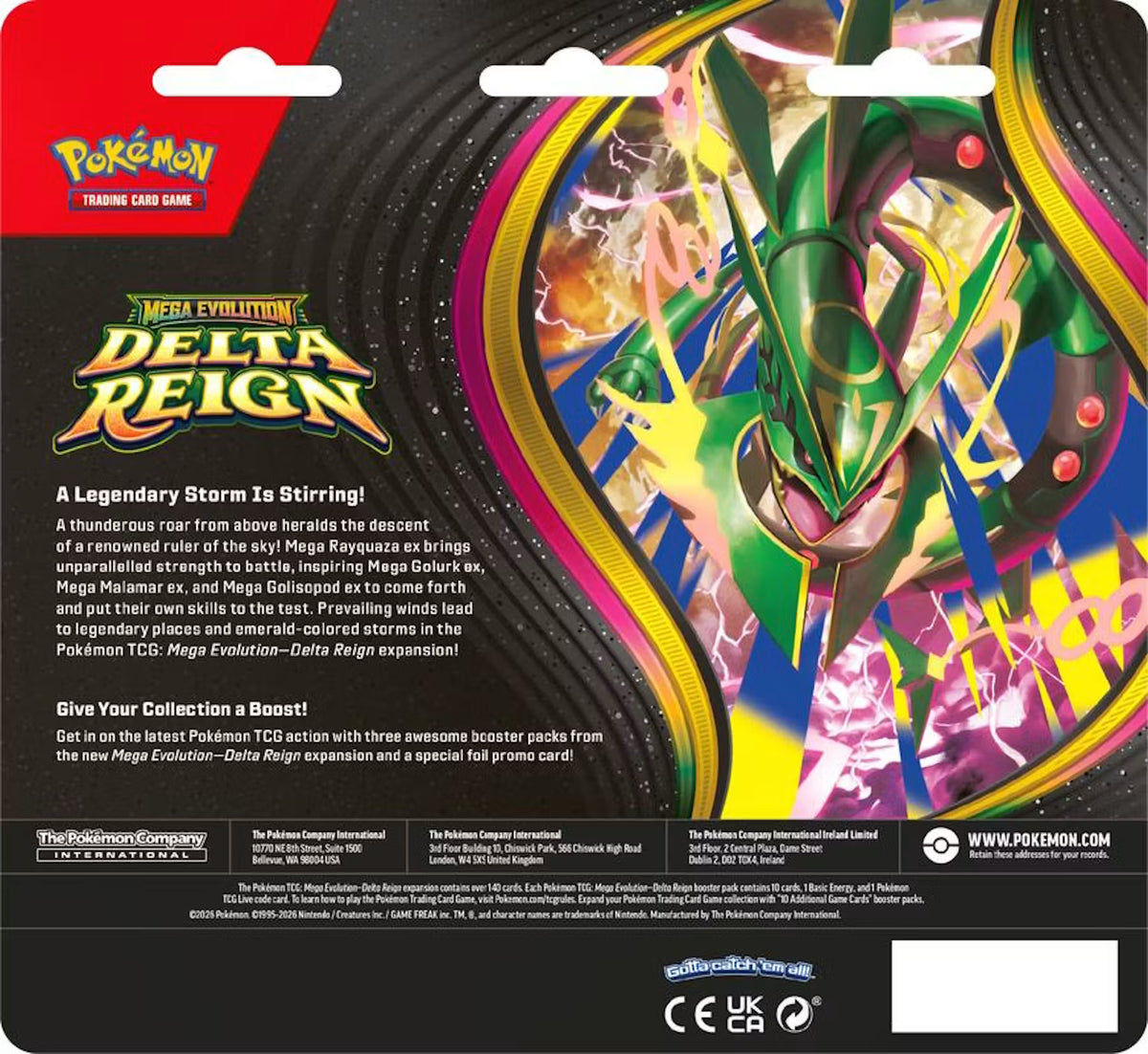 Pokemon Mega Evolution Delta Reign 3 Pack Blister