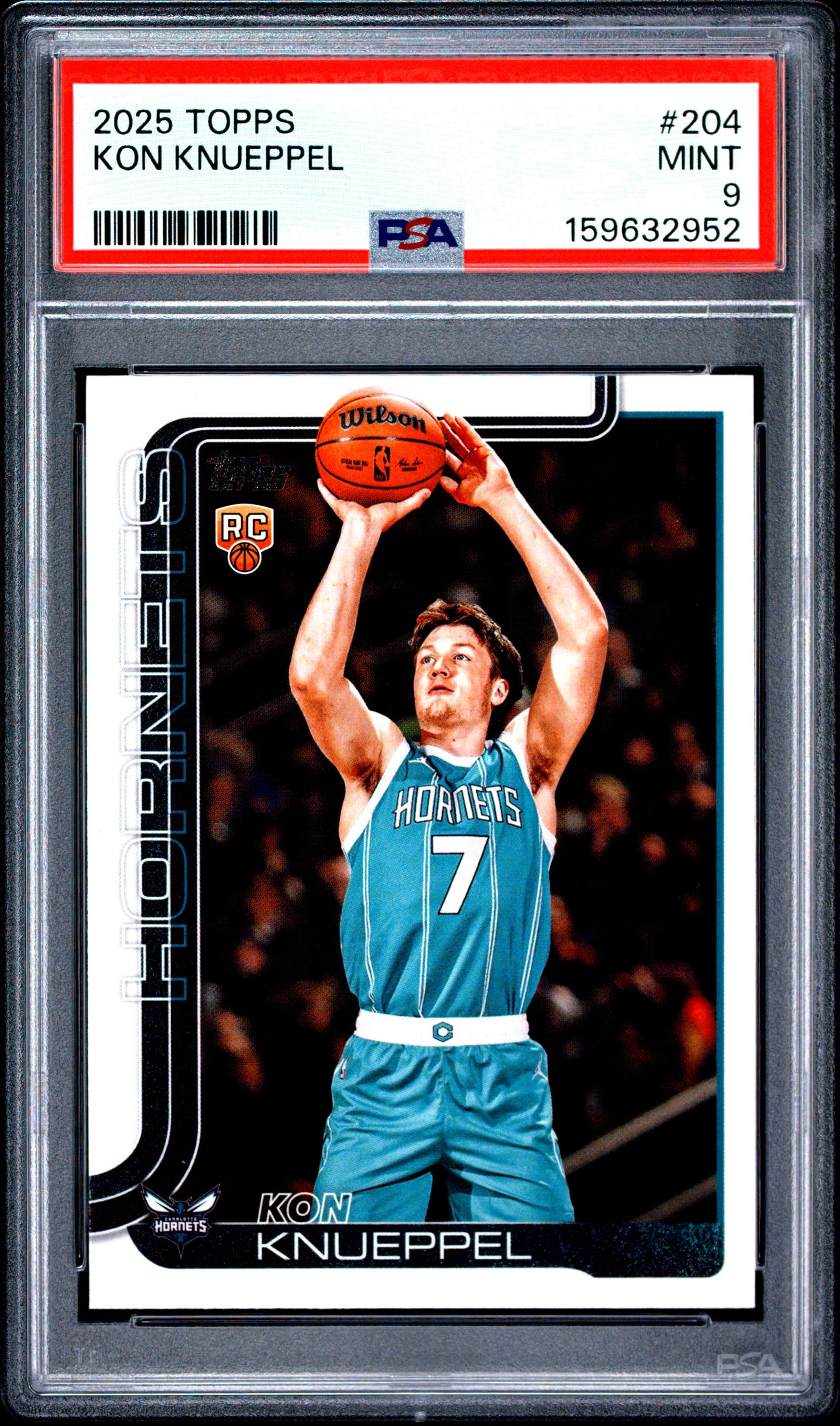 2025 TOPPS 204 KON KNUEPPEL PSA 9 - front